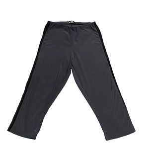 Sympli cropped grey  Leggings with black mesh side panel